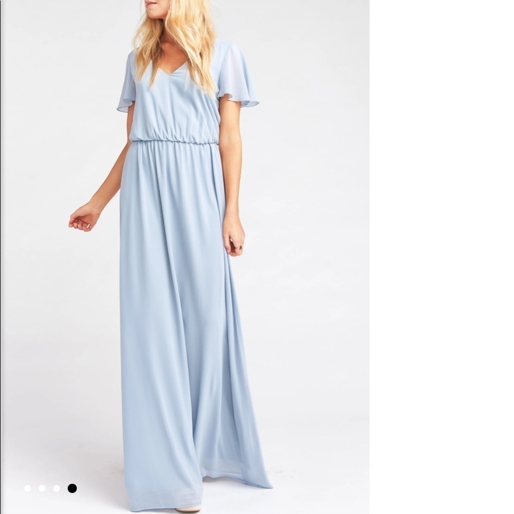 NWT SMYM Michelle flutter maxi dress fairy bridesmaid